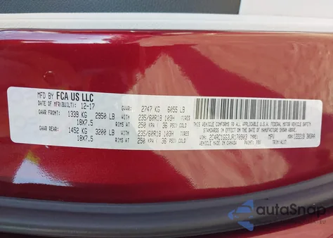 2018 Chrysler Pacifica Limited from USA, damaged, VIN 2C4RC1GG3JR170903